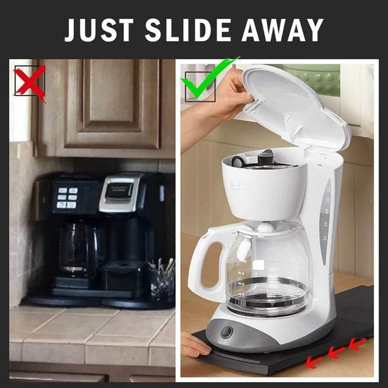 Coffee Machine Base Plate Kitchen Appliance Sliding Tray Rolling Tray  Countertop Storage Moving