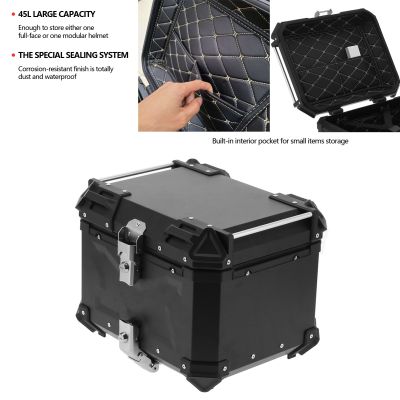 Motorcycle Storage Universal Aluminum Motorcycle Top Case for Motorcycle for Luggage