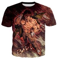 2023 New Fighting Anime Baki Hanma T Shirt Men Women 3D Printed T-shirts Casual Harajuku Trendy Style T-shirt Streetwear Tops