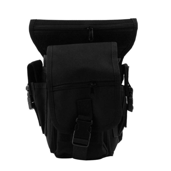 cheer-outdoor-ยุทธวิธีทหารวางขาถุงยูทิลิตี้เอวกระเป๋าเข็มขัดกระเป๋าสีดำ