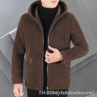 ❍ rfefefewfeerew Jaqueta de couro com capuz masculina Casacos pele masculinos corta-vento Casacos Rua famosa Roupas inverno Moda M26 2023