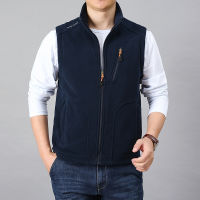 5XL Men 2021 Spring Outwear Thick Warm Fleece Sleeveless Vest Jacket WaistCoat Men Autumn Casual Outfits Tactical Vest Men Plus