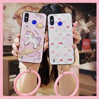 simple funny Phone Case For Tecno Spark4 Lite/POP3 Plus/BB4 Mens and Womens cute couple ultra thin ring hang wrist