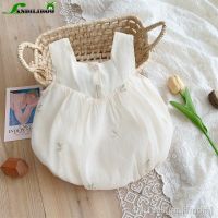 ✓❇◆ Bodysuits de peça chiffon sem mangas para bebês macacão infantil recém-nascido verão novo 0-24M 2023