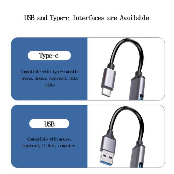 usb-extension-hub-4-ports-expander-usb3-0-type-c-splitter-laptop-accessories-for-macbook