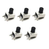 【CW】 5PCS RV09 1K/2K/5K/10K/50K/100K/1M Adjustable Resistor 3Pin Potentiometer 0932 Potentiometers kit