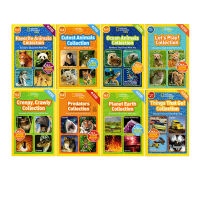 8 volumes of 32 stories collection of National Geographic Childrens Encyclopedia graded reading materials National Geographic Kids Readers collection English original primary school stem course extracurricular reading materials