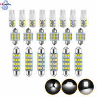 20ชิ้นไฟชุดหลอดไฟ Led T10/31มม./42SMD สำหรับตกแต่งภายในรถยนต์6500K แสงโดมส่องแผนที่ป้ายทะเบียนรถสว่างมากใช้งานได้อเนกประสงค์ DC12V