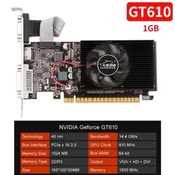 GT730 4GB DDR3 Video Card GT 730 Graphics Card HD VGA DVI Port PCI-E2.0 16X  Computer Gaming Graphics Cards Mute Fan GT610 1G/2G