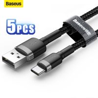 [3C electronic digital] Baseus 2/5ชิ้น USB Type C S10สายสำหรับซัมซุง S9สาย3.0ชาร์จเร็ว USB C ชาร์จเร็วสำหรับสายที่ชาร์จแบรนด์เสี่ยวมี่ Huawei P30