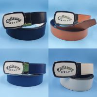 High Quality Fashion Cal Golf Club Belts Buckle Belt Genuine Leather Business Plain Belt Golf Belts