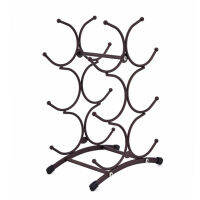 ชั้นวางไวน์แบบยุโรปเหล็กดัดย้อนยุค ชั้นวางขวดไวน์ 23*16*35.5cm wrought iron wine rack