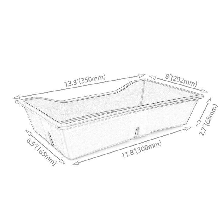 อุปกรณ์เสริมถาดจัดระเบียบ-ccgood-สำหรับรถยนต์เบาะรองนั่ง30ซม-x-16-5ซม-11-81นิ้ว-x-6-50นิ้ว