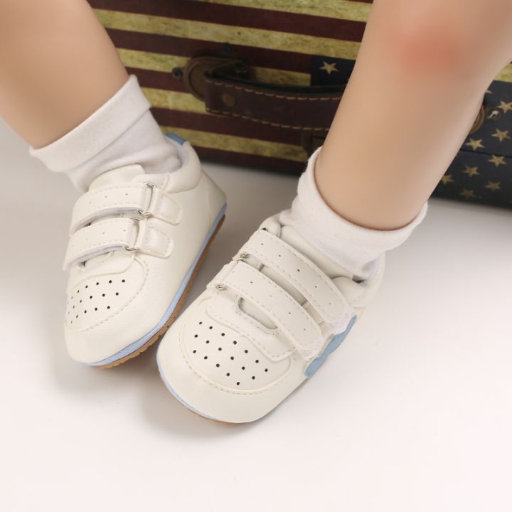 ใหม่แฟชั่นรองเท้าเด็กลำลองเด็ก-pu-รองเท้าบู๊ต-boy-และ-girl-รองเท้าผ้าใบลายรองเท้าเด็กวัยหัดเดินพิธีรับเข้าคริสต์เด็กแรกเกิดรองเท้า