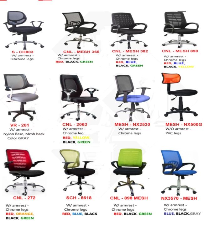 Mesh deals chair lazada