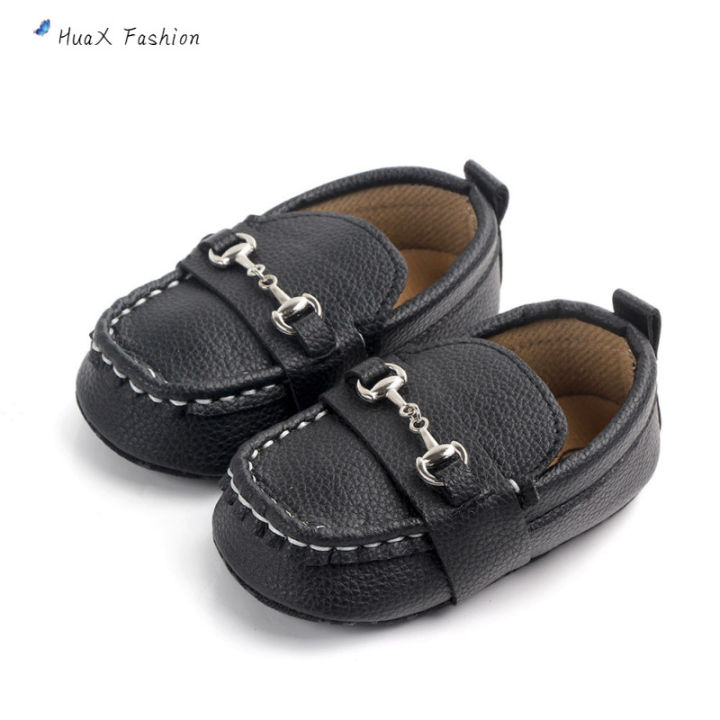 huax-รองเท้าหนัง-pu-น่ารักสำหรับเด็กหัดเดินกันลื่นพื้นรองเท้านิ่มระบายอากาศได้ข้อต่ำรองเท้าใส่เดินลำลองสำหรับเด็กทารก
