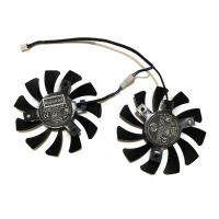 2pcsset 75MM 2Pin HA8010H12F-Z GPU Cooler Graphics Card Fan For MSI GeForce GTX 1650 GTX1650 VENTUS XS 4G OC VGA Card Cooling