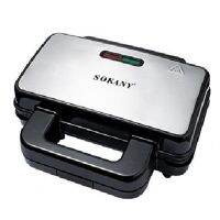 SOKANY Belgian Personalized Waffle Accessory Parts with Sunshade Control Function, Making 2 Waffles At A Time, EU Plug