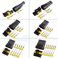 【cw】 1-5sets 2 pin 1/2/3/4/5/6 pins Way Super seal Electrical Wire Plug for car waterproof connector