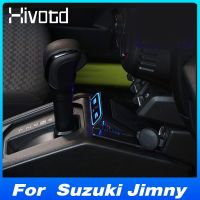 Hivotd สำหรับ Suzuki Jimny Jb64 Jb74อุปกรณ์เสริม2020-2023ที่ชาร์จไร้สายสำหรับใช้ในรถ15W ผลิตภัณฑ์ดัดแปลงแท่นชาร์จโทรศัพท์อย่างรวดเร็ว