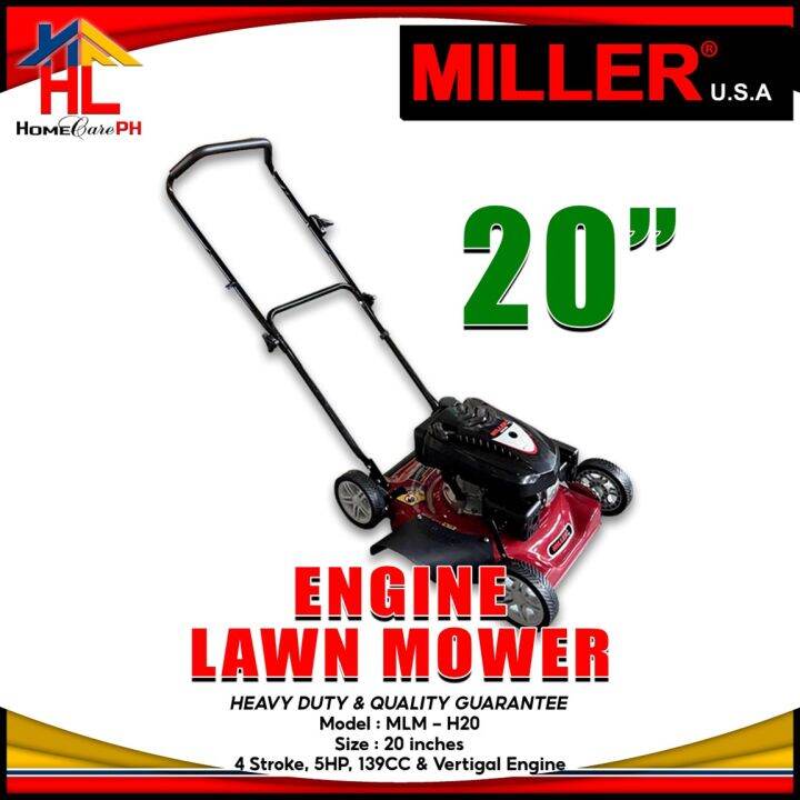 Miller Engine Lawn Mower MLMH20 without Grass Catcher Lazada PH
