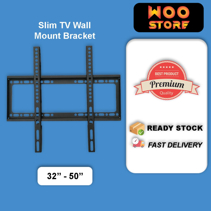 Universal TV 3250 Inch Slim Fixed LCD LED TV Bracket Wall Mount