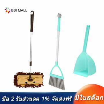 Mini Housekeeping Cleaning Tools Set for Children,3Pcs Include Complete  Adorable Small Mop, Small Broom, Small