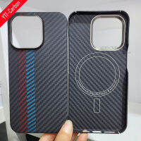 เคสคาร์บอนไฟเบอร์สุดหรู YTF-Carbon สำหรับ Iphone 15 Pro Max เคสกันกระแทกมือถือสีด้านบางเฉียบยาก15Plus เคสสำหรับ15 Pro