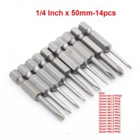 1Pc Hex Shank Magnetic Phillips Cross Screwdriver Bit Electric Screwdriver Head 50mm Length Screw Nut Drivers