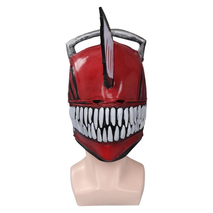 Denji Mask Cosplay Latex Mask Helmet Masquerade Halloween Carnival