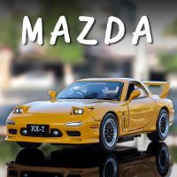 1:32 Mazda AE86 RX7 Paduan Logam Diecast Mobil Mainan Mobil Kendaraan Tarik Tarik Kembali Suara Dan Cahaya Untuk Anak-Anak Laki Mainan Hadiah