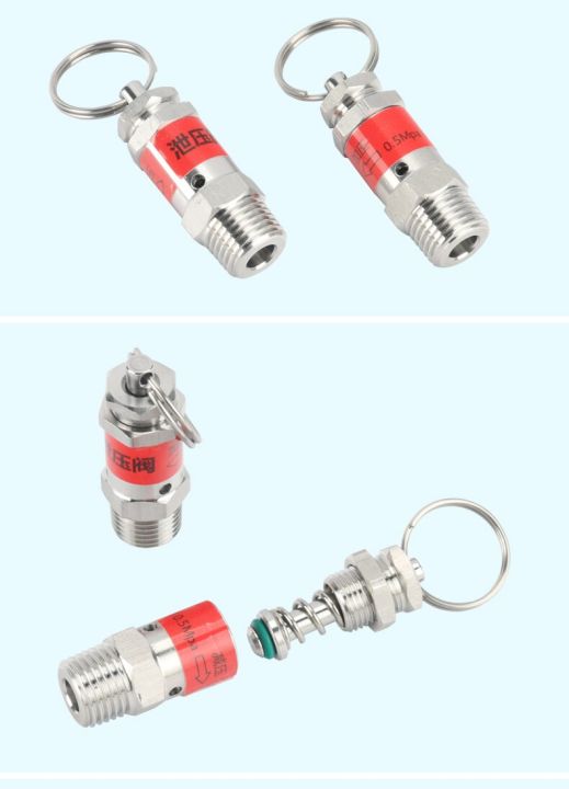 1-8-1-4-bspt-male-thread-304-stainless-steel-pressure-relief-air-release-vent-safety-valve-clamps