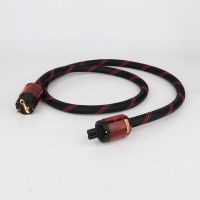 D504AL High Quality OFC Copper Audiophile Power Cord 14MM Cable Figure 8 IEC-C7 AC Power Cord Cable Lead HIFI Power Cable