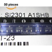 50pcs SI2301 A1SHB SOT-23 SI2301DS SOT23-3 SMD P-Channel MOSFET 20V 3.1A ใหม่เดิม