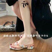 Flip-flops women the new 2023 summer web celebrity hot style senior half dragged fairy cooling slippers