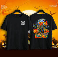 เสื้อยืดพรีเมี่ยม  Halloween T-shirt Pumpkin/Skeleton G08 เสื้อยืดฮาโลวีน เสื้อยืดเด็ก เสื้อยืดผู้ใหญ่ เสื้อยืดคอกลมผ้าฝ้าย เหมาะกับงานปาร์ตี้ฮาโลวีน ชุดแม่ลูก