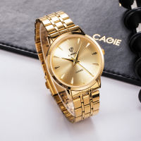 Golden Couple Quartz Wristwatch Pure Stainless Steel Men Women Watch Waterproof Fashion Lover Gift Luxury Brand Clock LIEBIG