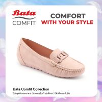 Bata บาจา Comfit รองเท้าแบบสวมเพื่อสุขภาพ รองเท้าลำลอง รองเท้าส้นแบน สำหรับผู้หญิง สีเหลือง รหัส 6518717 สีเขียว รหัส 6517717 สีชมพู รหัส 6515717