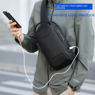 The most popular male bag of 2023[Anti-Theft, Waterproof and Rechargeable] Popular Summer Mens Sports Car Chest Bag Shoulder Bag Crossbody Waterproof and Anti-Theft Rechargeable Sports Car Chest Bag