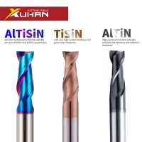 Xuhan 2Flute Carbide End Mill Milling Cutter การเคลือบโลหะผสมทังสเตนเหล็ก Endmill เครื่องมือตัด CNC maching เครื่องมือตัด