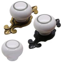 ▩♈ 2 pcs Ceramic Handle Drawer Handle Cupboard Pull Handle Creative Ceramic Handle Door Handle Drawer Pull Kitchen Dresser Knob