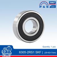 ตลับลูกปืนเม็ดกลมร่องลึก 6305-2RS1 SKF (ฝายาง)