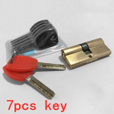 【YF】 60-110MM Cylinder Hardware Door Skew Lock AB Key Elongated Core Anti-theft Entry Brass Custom