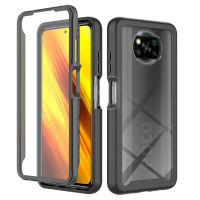 Xiaomi Poco X3 / X3 NFC Case, Built-in Screen Protector Full Body Rugged Shockproof Case Cover for Xiaomi Poco X3 / X3 NFC