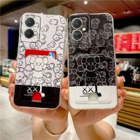 2023เคสมือถือ VIVO Y27 4G 5G กระเป๋าการ์ดรูปหมีตัวการ์ตูนน่ารักใหม่ TPU เคสซิลิโคนนิ่มฝาครอบป้องกันเลนส์กล้อง VivoY27โทรศัพท์