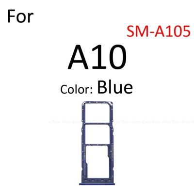 ช่องเสียบถาดใส่ซิมการ์ดเครื่องอ่านสล็อตอะแดปเตอร์สำหรับ Samsung Galaxy A80 A40 A10 A805 A505 A405ที่ใส่ตัวเชื่อมต่อ Micro Sd แบบ A105