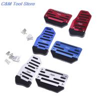 2Pcs/set Aluminium Alloy Non-slip Car Automatic Accelerator Brake Foot Pedal Cover Treadle Random Pedals  Pedal Accessories