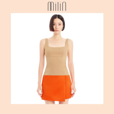 [MILIN] Two toned sleeveless mini dress  เดรสสั้นแขนกุด 2 โทนสี / Candidate Dress