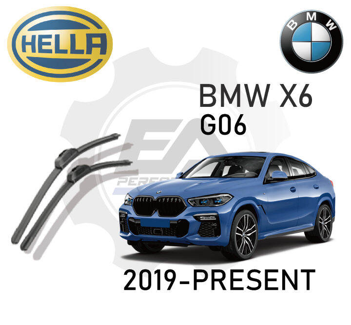 BMW X6 G06 2019 PRESENT WINDSCREEN WIPER BLADE SET 24" + 20" HELLA