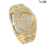 MISSFOX trill euramerican fashion watches drill table hip-hop rap ice with big dial men quartz watch --238811Hot selling mens watches✴❀❈